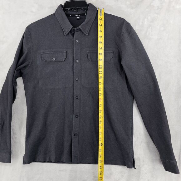 Public Rec Shirt Mens Medium Black Cotton Thermolite Spandex Long Sleeve Flannel - Picture 4 of 7